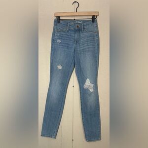 Universal Thread Jeans Women's Size 25 R Distressed High Rise Skinny
Blue Denim